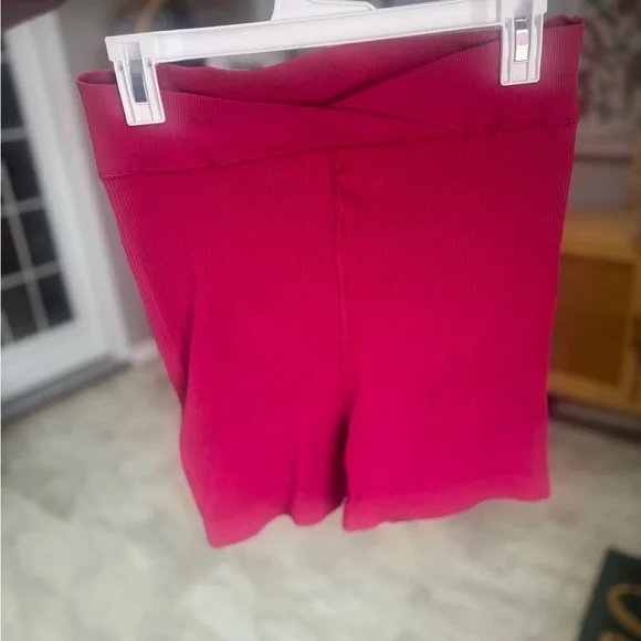 FP Movement by Free People Hot Pink High-Rise Bike Shorts - Picture 3 of 8